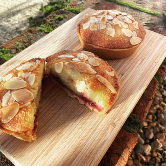 Redcurrant, Rhubarb & Vanilla Bakewell Tart