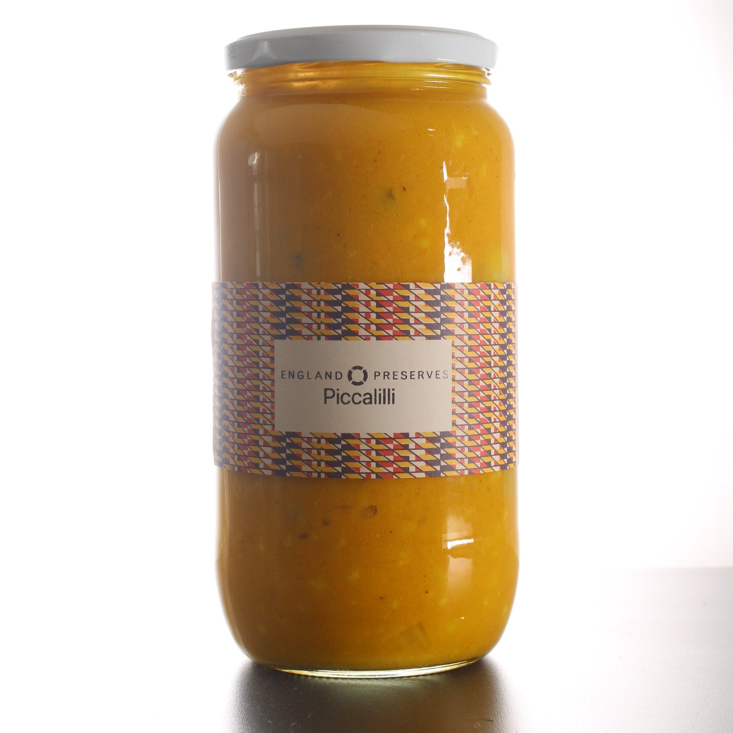 1ltr glass jar of Piccalilli